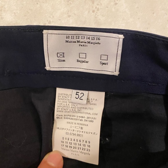 Maison Margiela 14 2014 Slim-fit Lightweight Trousers IT52 - Picture 6 of 8